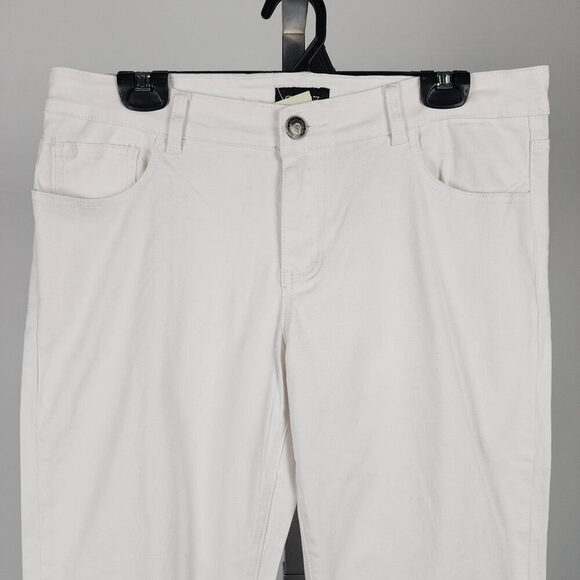 Gazoz White Cotton Straight Leg Pants Size 14 - Picture 2 of 10